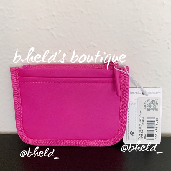 lululemon True Identity Card Case Wallet in Sonic Pink OS Brand New NWT - Picture 7 of 10